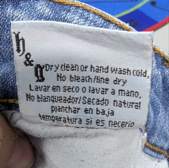 H & G size 11 juniors denim flare jeans - Picture 11 of 16